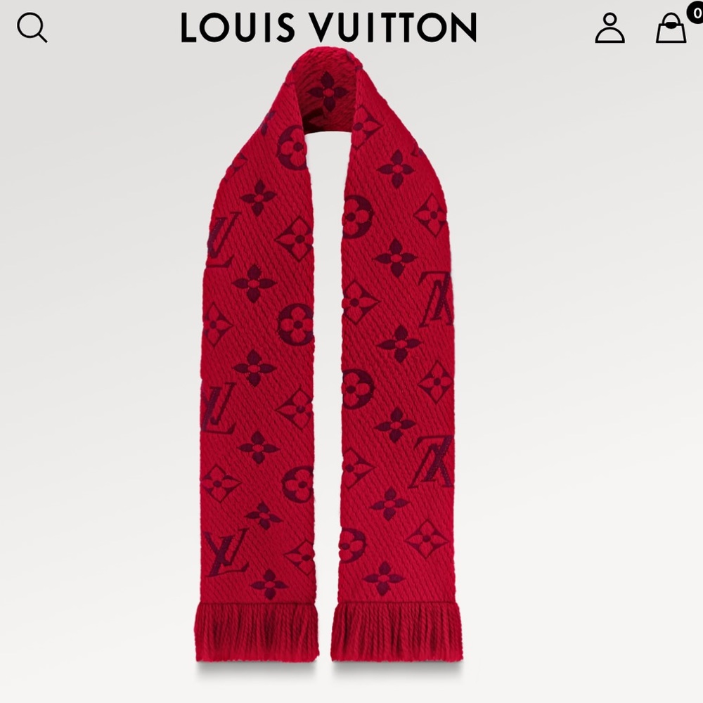 Louis Vuitton  Ruby red scarf